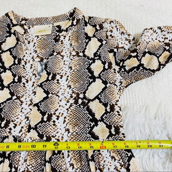 Anthropologie Maeve Juno Snake Print Dress - Picture 10 of 16